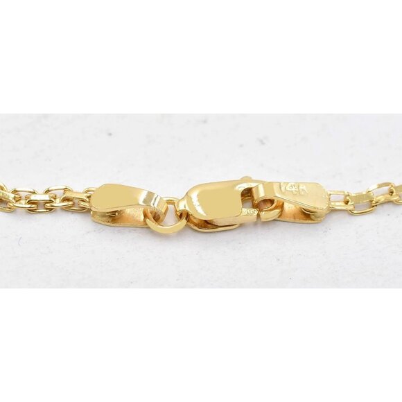 Created Alexandrite /Tanzanite & Genuine Diamond Bracelet 10k Solid Gold - Picture 4 of 4